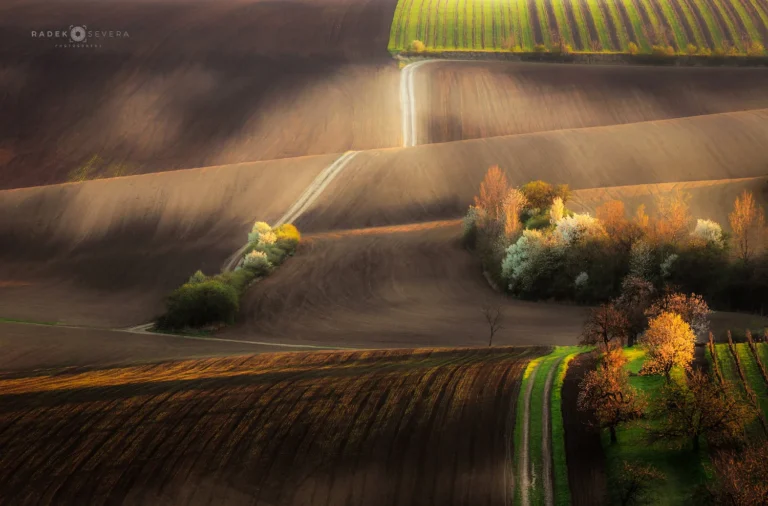 Landscape and rolling hills in spring Moravian Tuscany by Radek Severa remizek moravske toskansko
