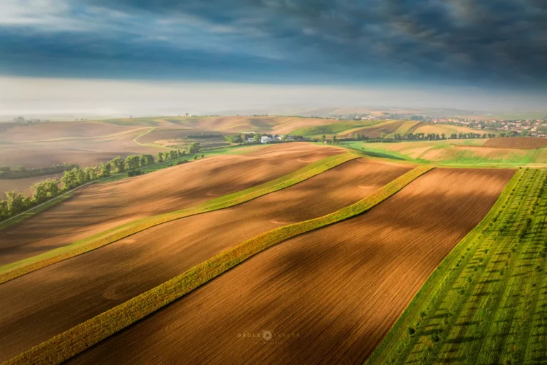 Aerial Landscape view in Moravian Tuscany by Radek Severa moravske toskansko krajina biopasy