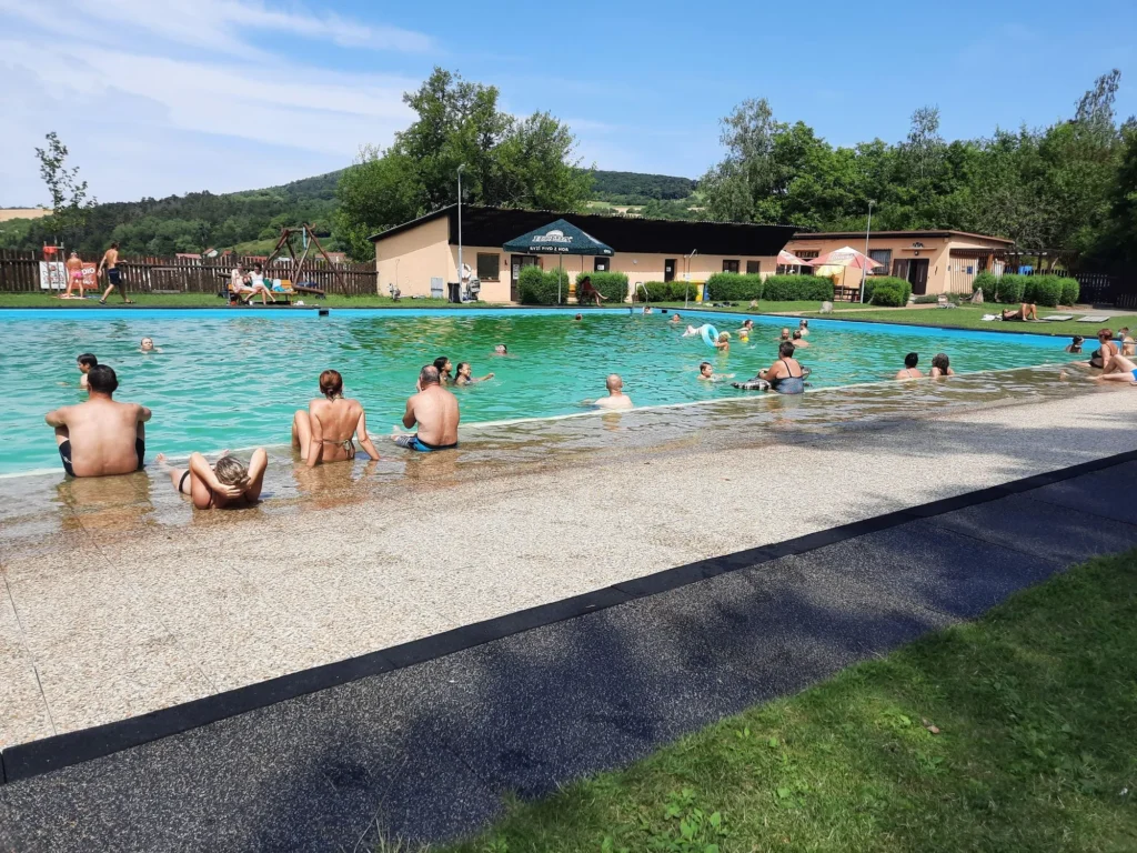 The natural swimming biotop at Bohuslavice